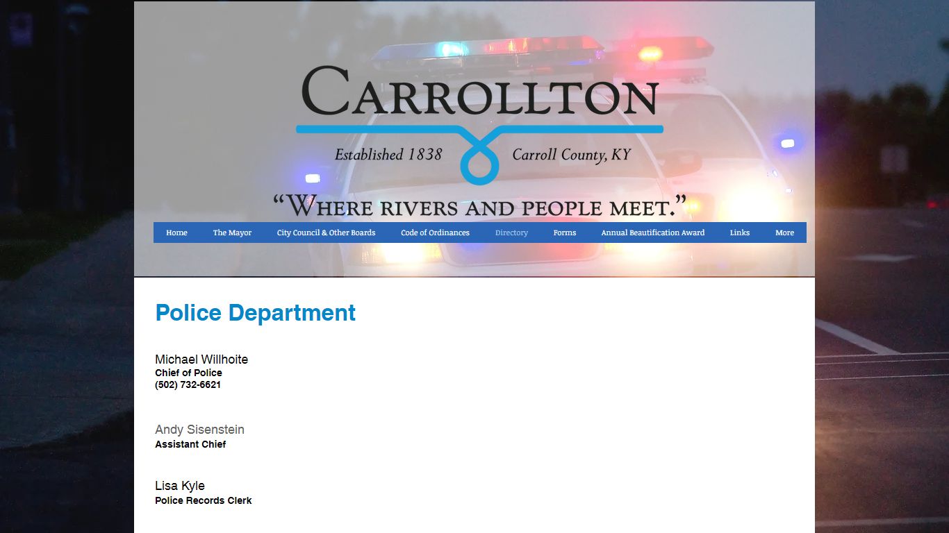 Police Department | carrolltonky
